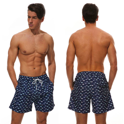 2026 Summer Swimming Shorts Men Printing Fashion Polyester Bañador Hombres Short Board Mesh Liner Gym Running Sport Swimsuit