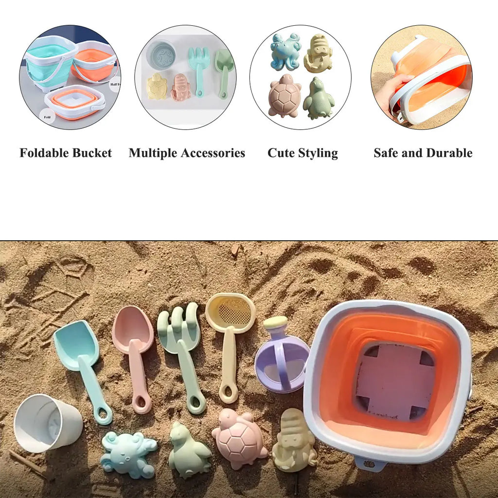 Set Giochi da Spiaggia per Bambini con Secchiello e Palette