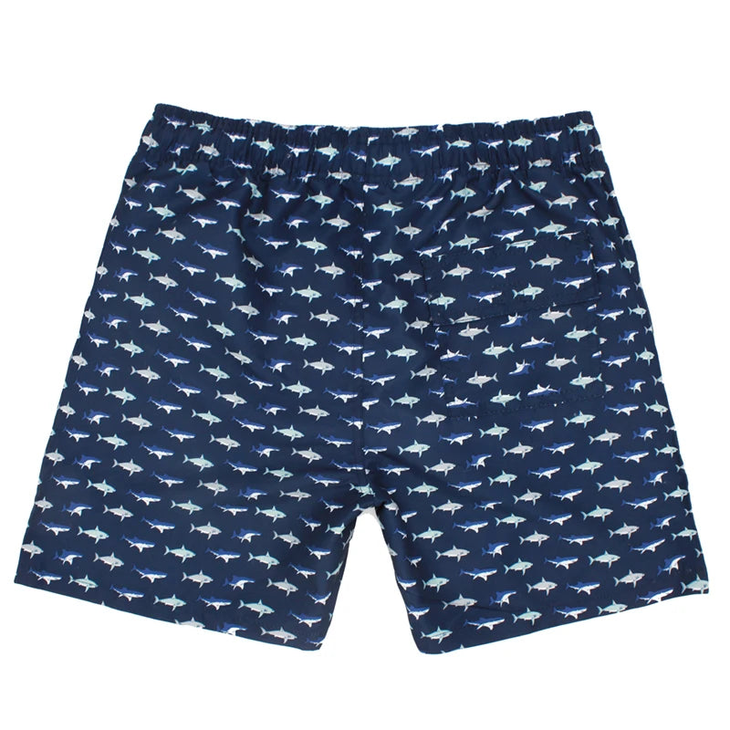 2026 Summer Swimming Shorts Men Printing Fashion Polyester Bañador Hombres Short Board Mesh Liner Gym Running Sport Swimsuit