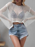 Camicia Copricostume Donna Manica Lunga