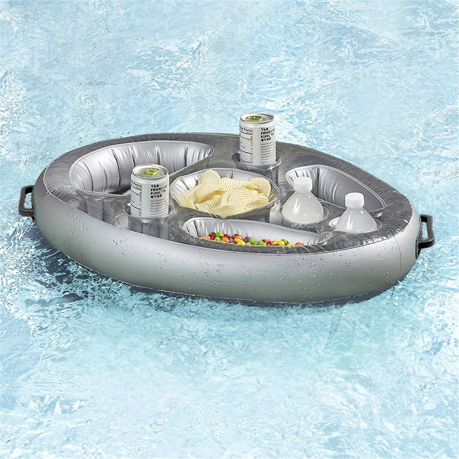 Vassoio Galleggiante Portabevande per Piscina
