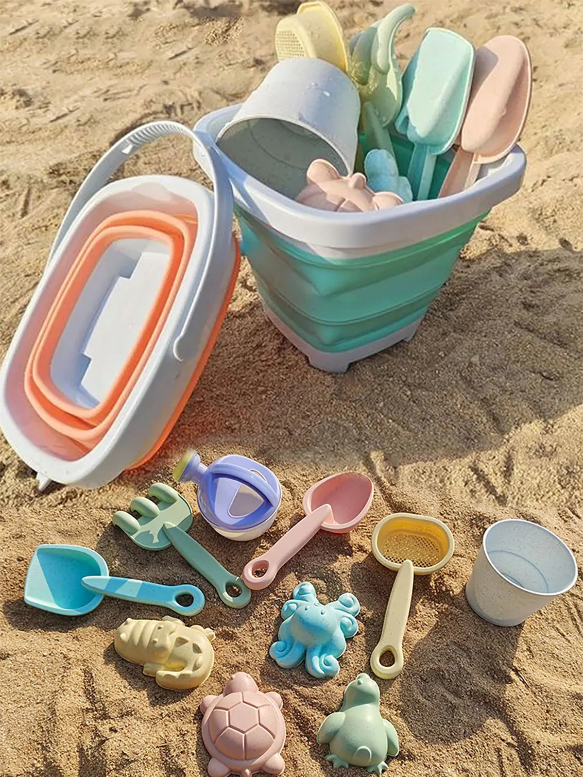 Set Giochi da Spiaggia per Bambini con Secchiello e Palette