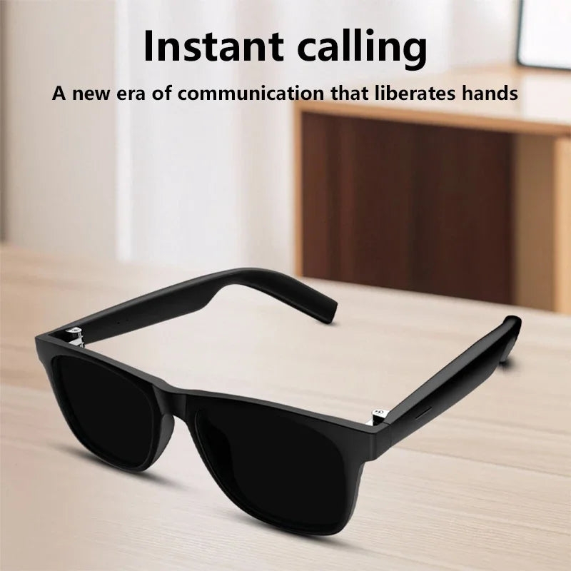 Lenovo AI Remote Control Touch Smart Glasses with Photo Camera Recording Translator Voice Assistant Music Bluetooth Sunglasses