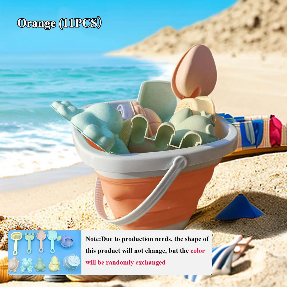 Set Giochi da Spiaggia per Bambini con Secchiello e Palette